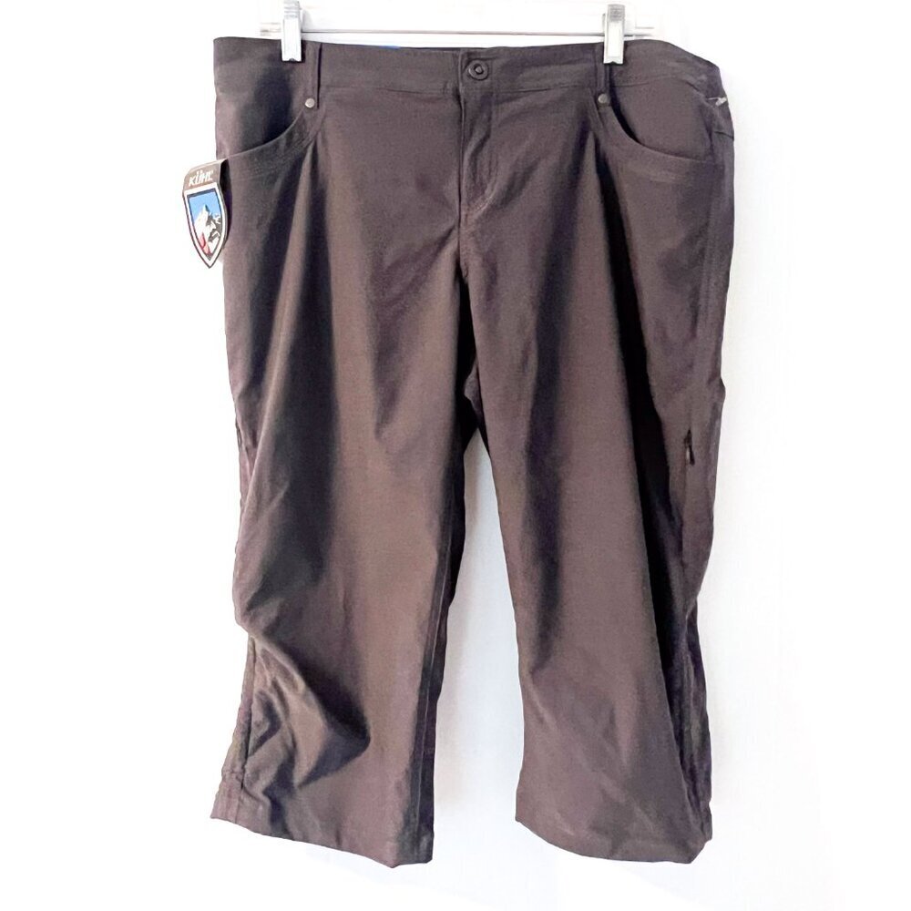 Kuhl NEW Womens Gray Grey Trekr Kapri Cropped Capri Pants 14 - Picture 9 of 16